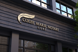 Design de Logo par Kavth pour Colby Marie Notary Corp.  | Design : #28403146