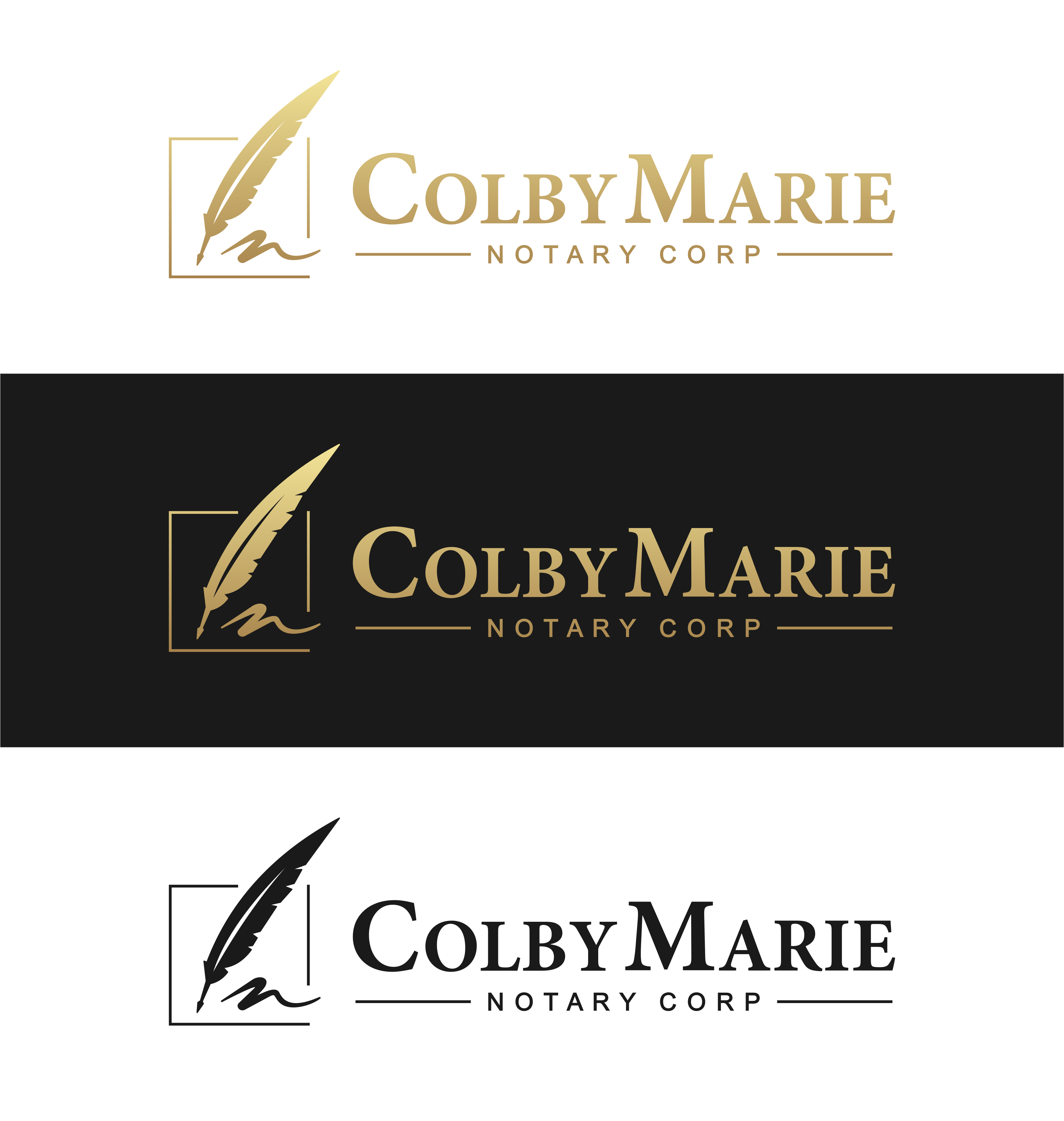 Diseño de Logo por Aezakmi para Colby Marie Notary Corp.  | Diseño #28412944