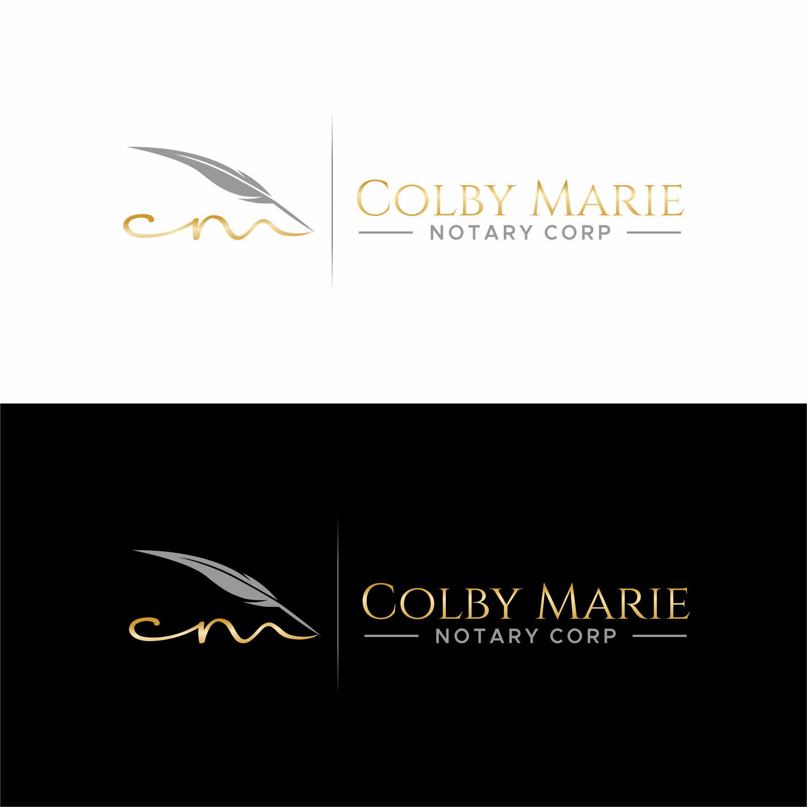 Logo Design by Arham Hidayat for Colby Marie Notary Corp.  | Design #28401512