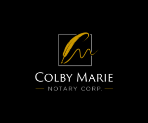 Design de Logo par GliderGraphx pour Colby Marie Notary Corp.  | Design : #28379985