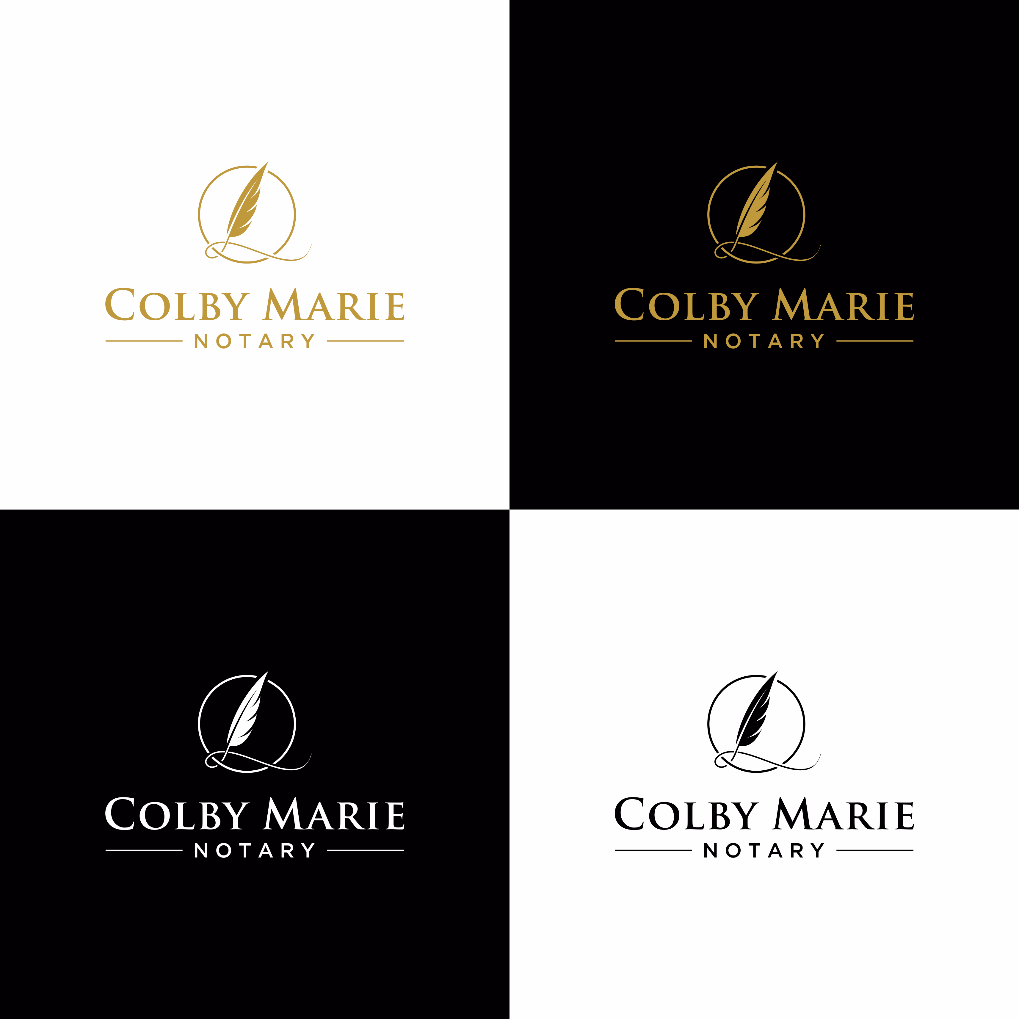 Logo Design by achil78 for Colby Marie Notary Corp.  | Design #28403688