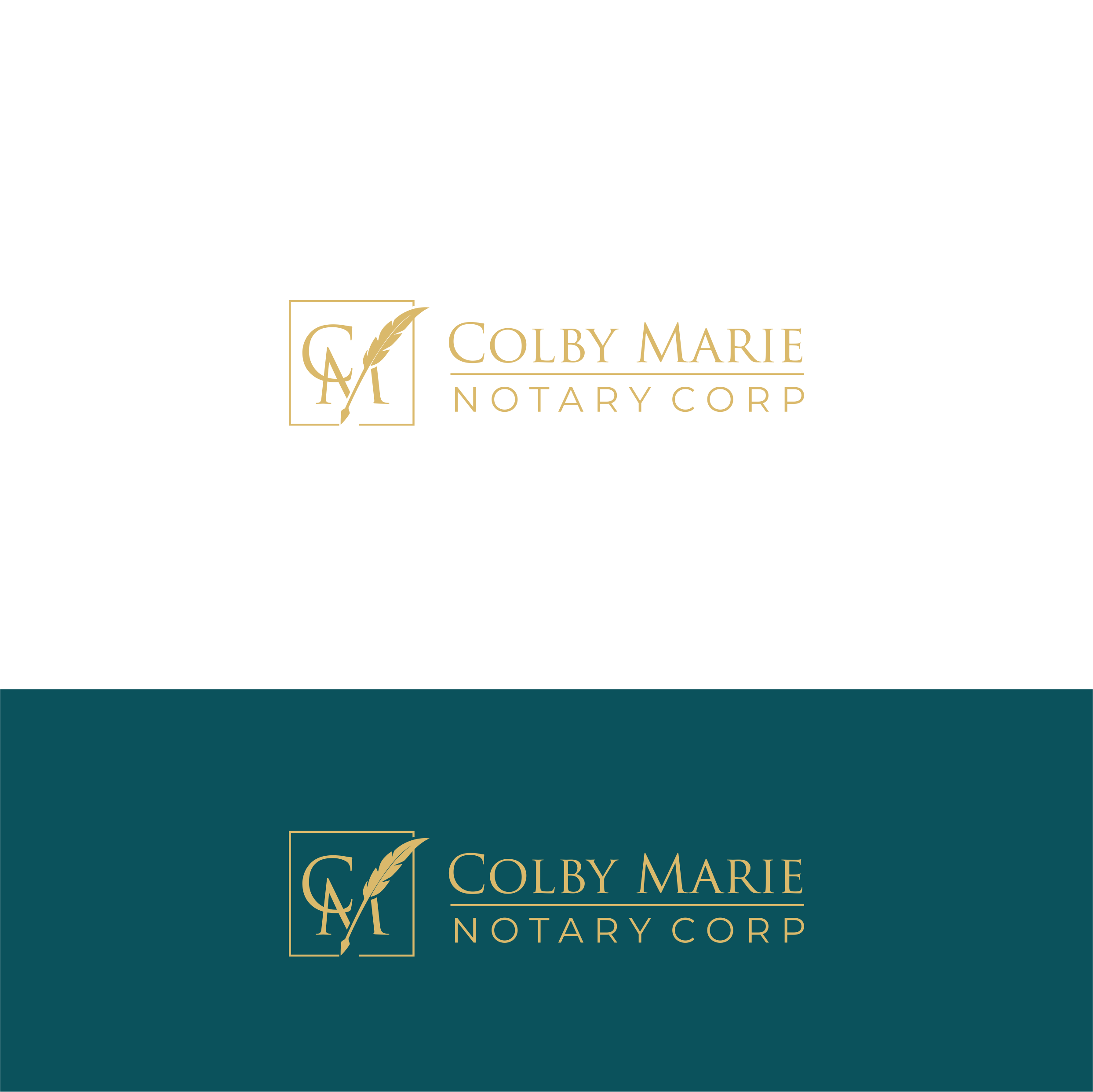 Logo Design by Pak We Designs for Colby Marie Notary Corp.  | Design #28389394