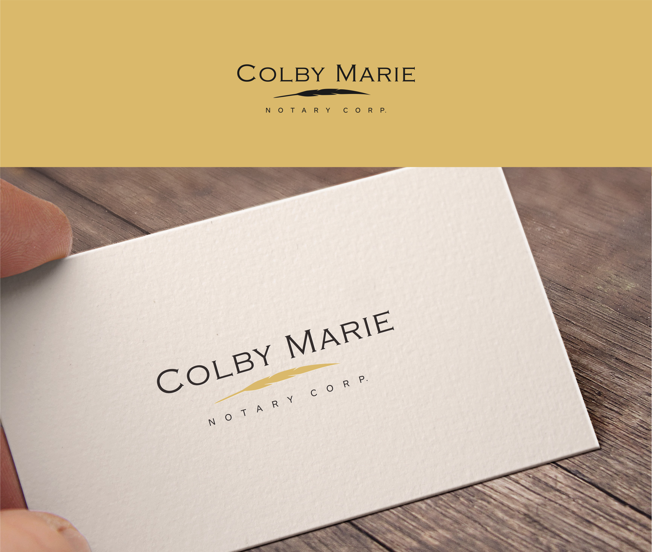 Logo Design by Pak We Designs for Colby Marie Notary Corp.  | Design #28396251