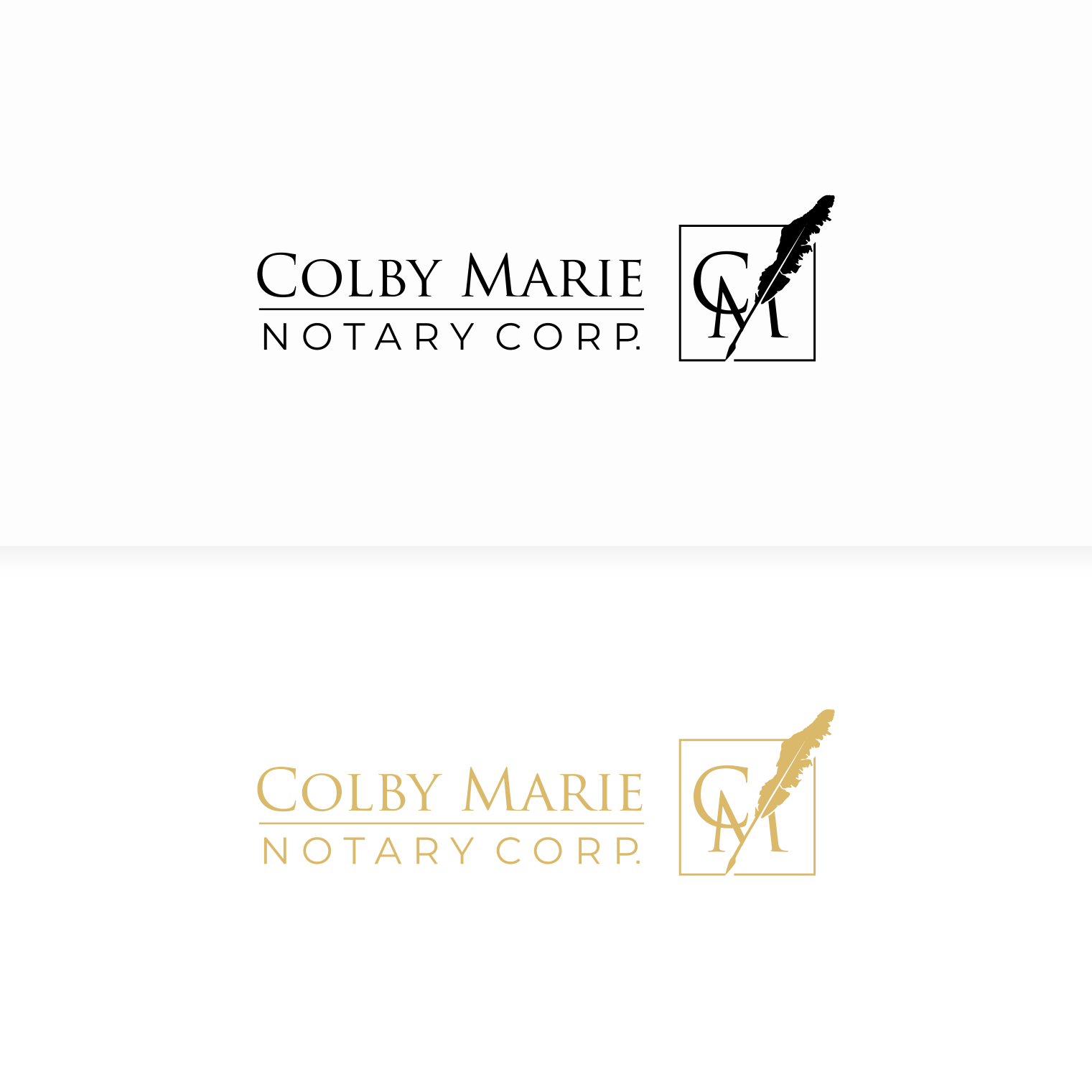 Logo Design by Pak We Designs for Colby Marie Notary Corp.  | Design #28396328
