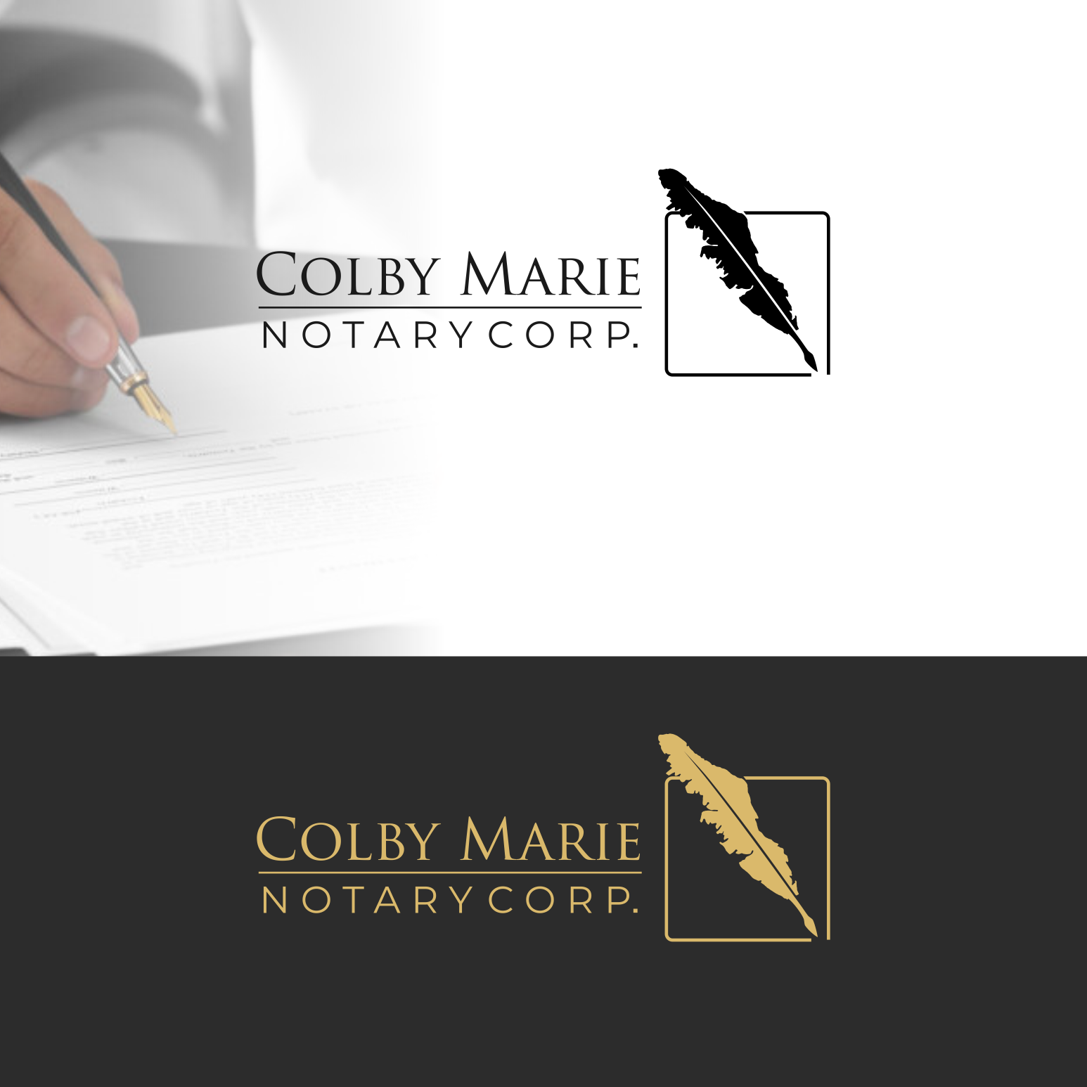 Diseño de Logo por Pak We Designs para Colby Marie Notary Corp.  | Diseño #28400828
