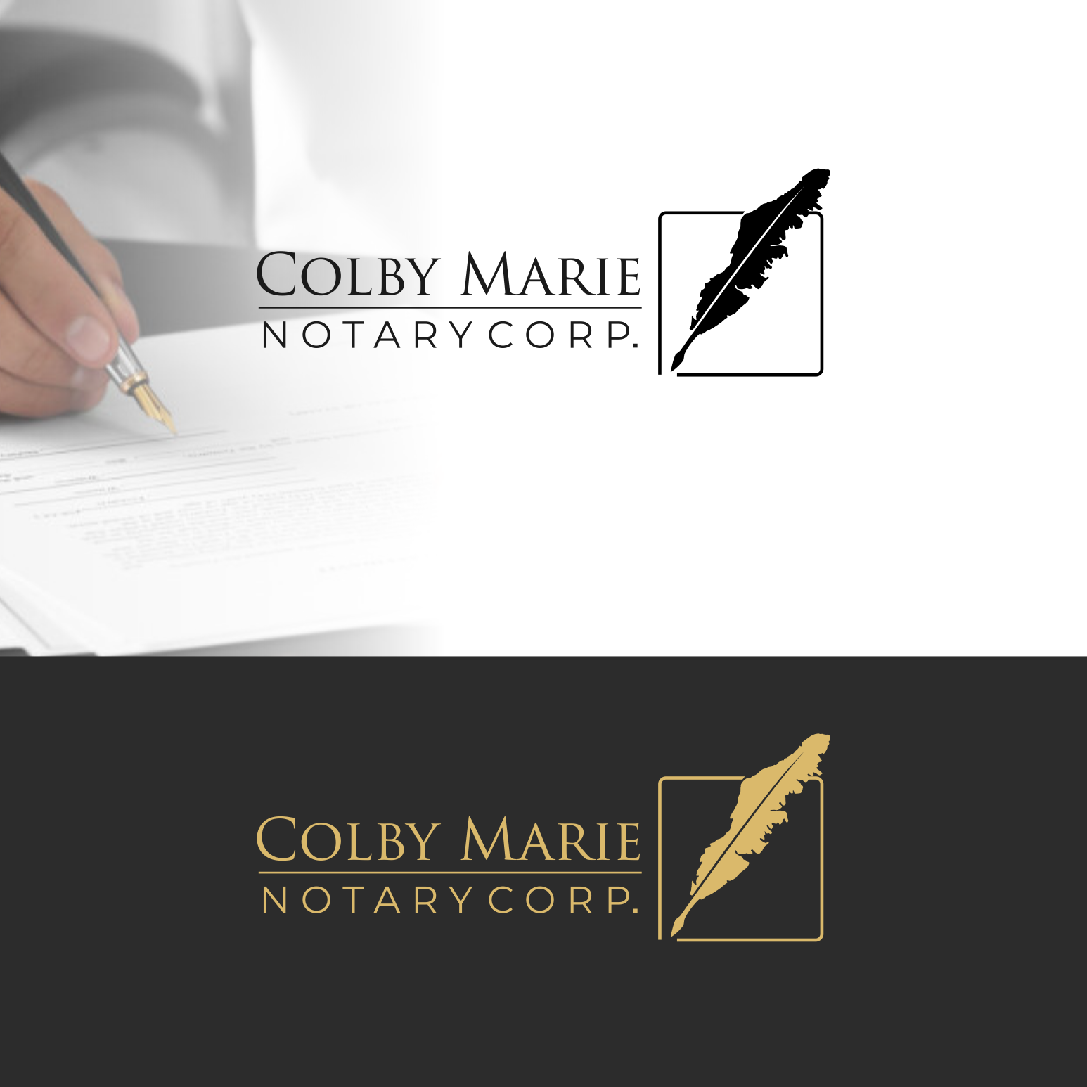 Diseño de Logo por Pak We Designs para Colby Marie Notary Corp.  | Diseño #28400836