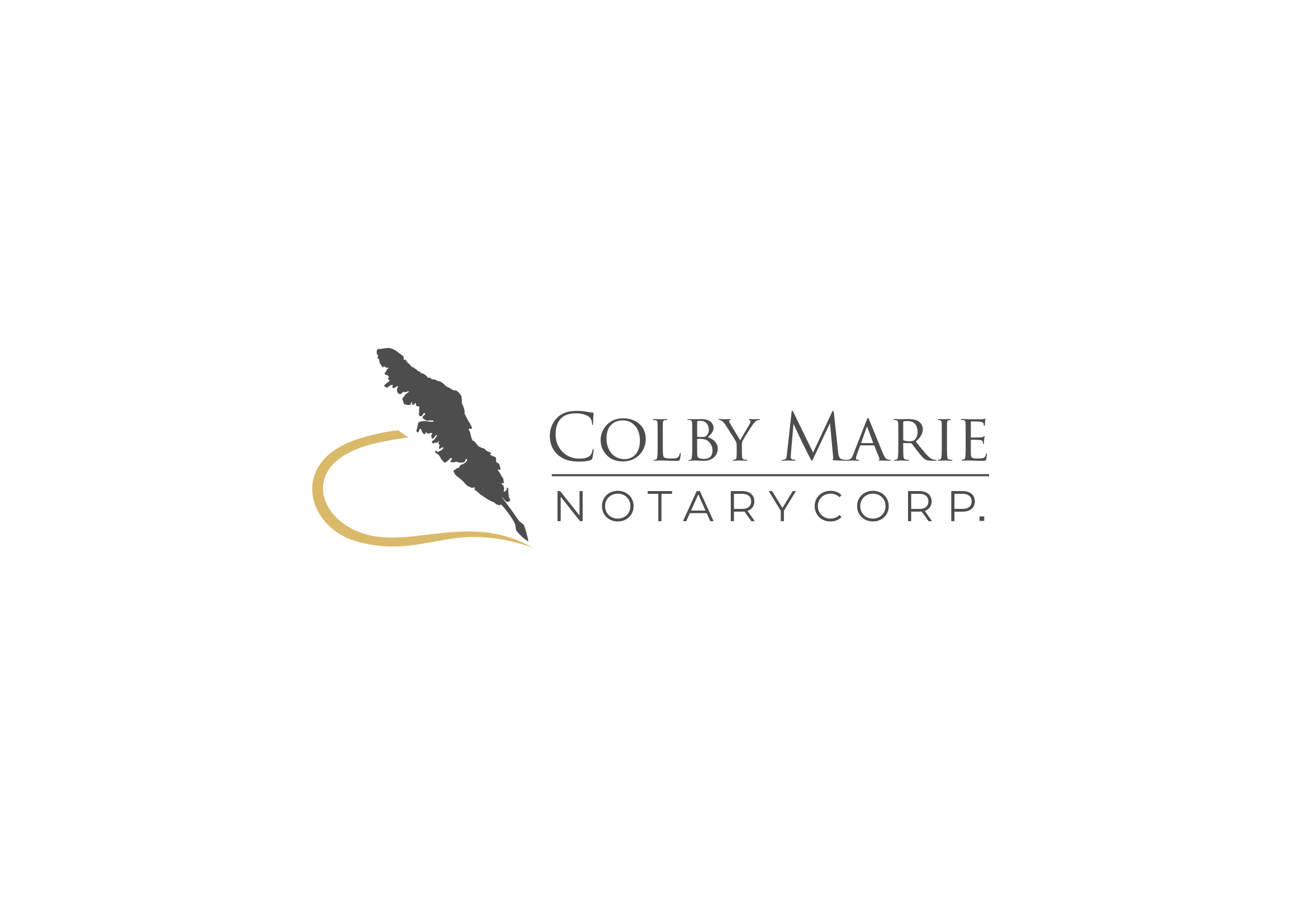 Logo Design by Pak We Designs for Colby Marie Notary Corp.  | Design #28424140