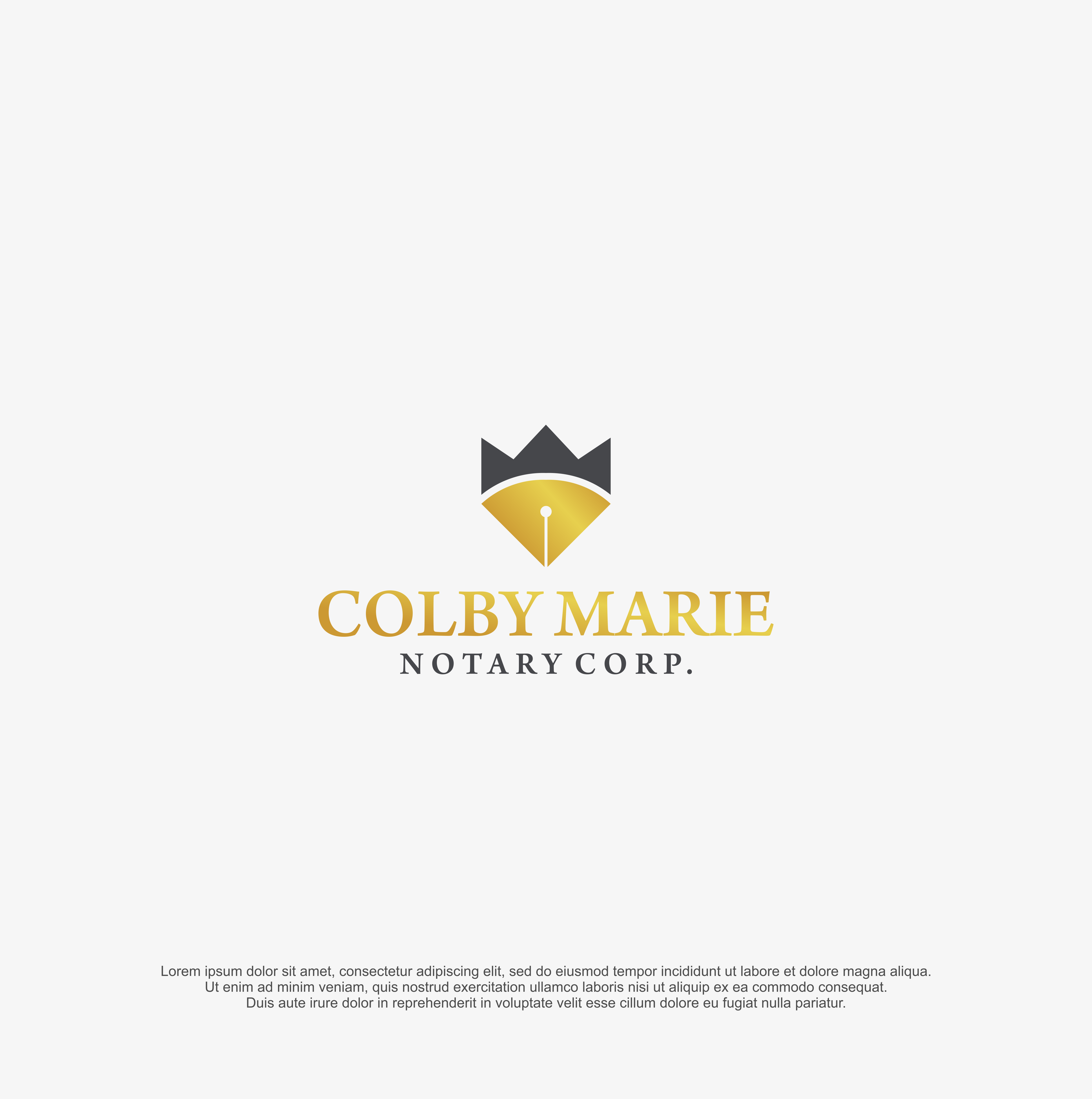 Logo Design by R!CKY for Colby Marie Notary Corp.  | Design #28412471