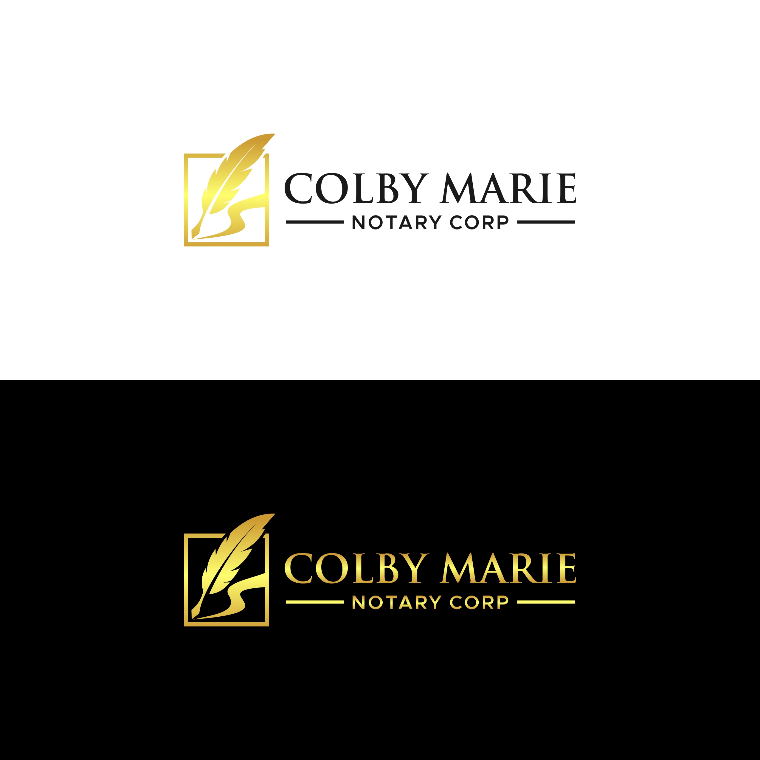 Logo Design by Rhibas for Colby Marie Notary Corp.  | Design #28379002