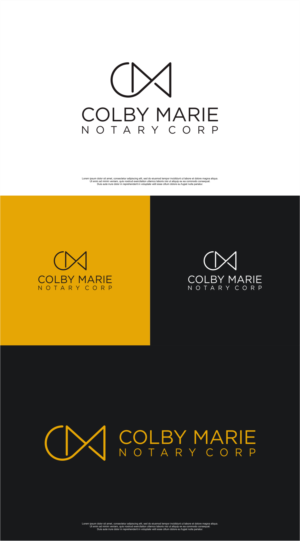 Logo Design by MASH Std for Colby Marie Notary Corp.  | Design: #28403370