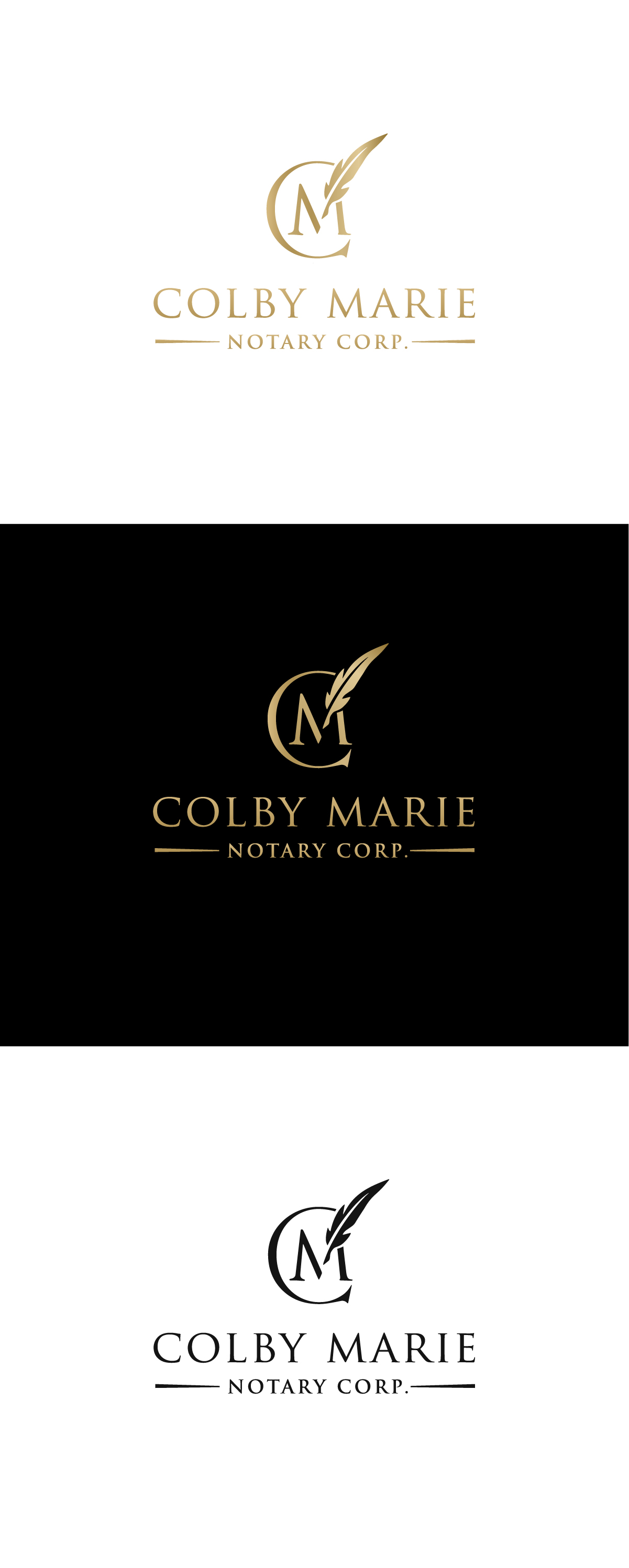 Logo Design by Meraki* for Colby Marie Notary Corp.  | Design #28470474