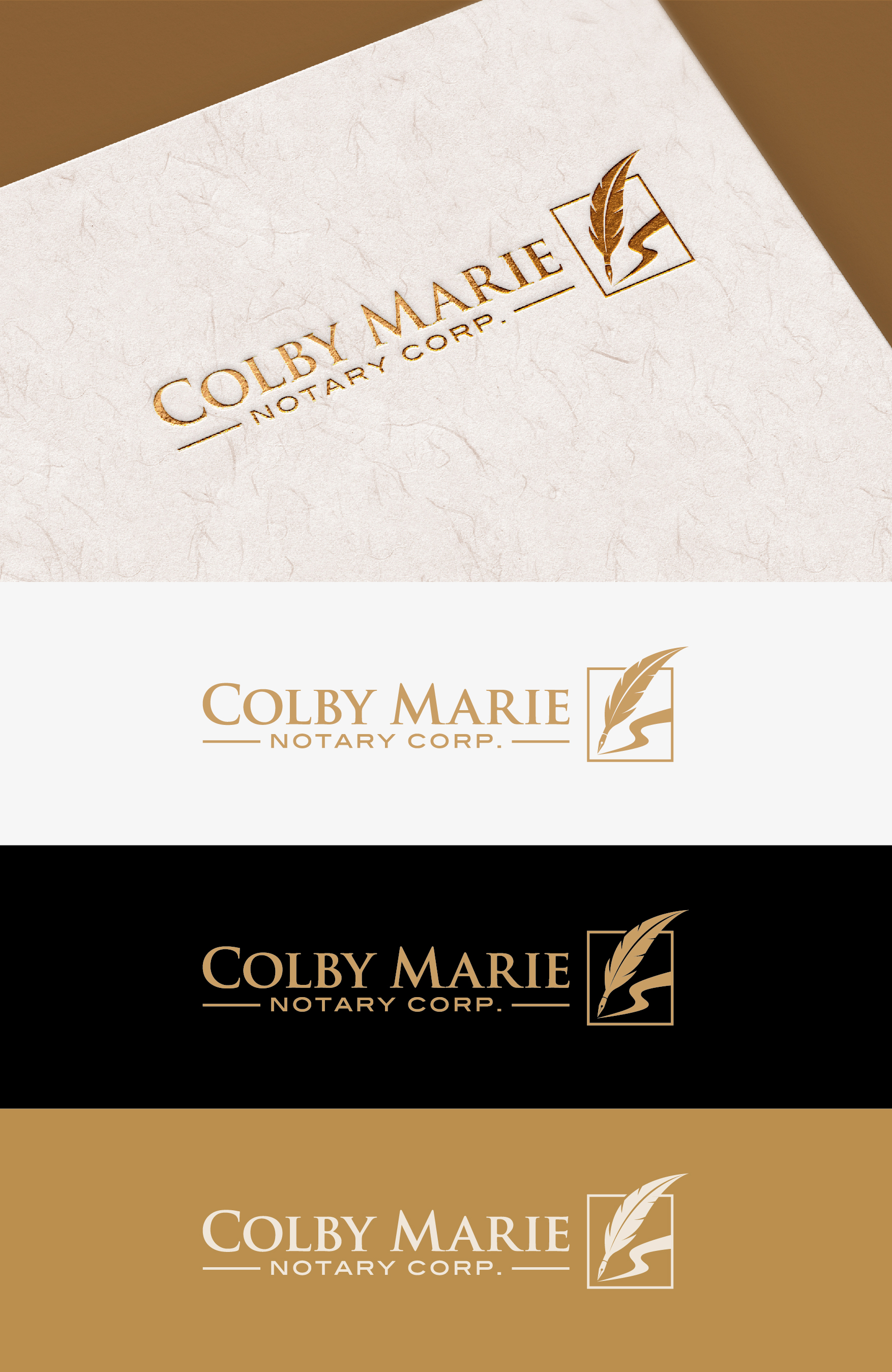 Logo Design by grrssn for Colby Marie Notary Corp.  | Design #28387570