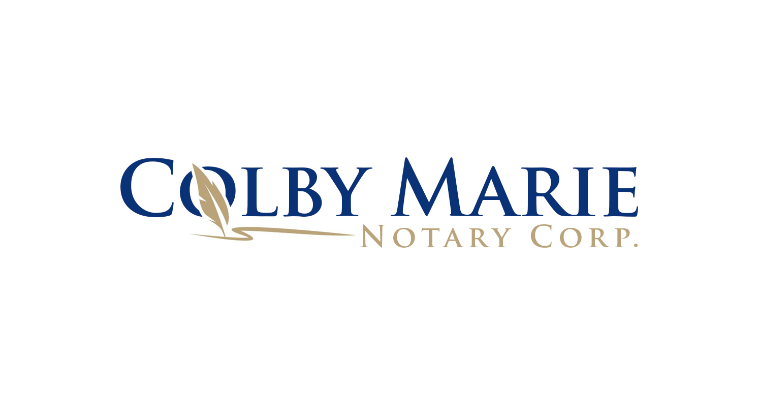 Logo-Design von Soonia für Colby Marie Notary Corp.  | Design #28381184