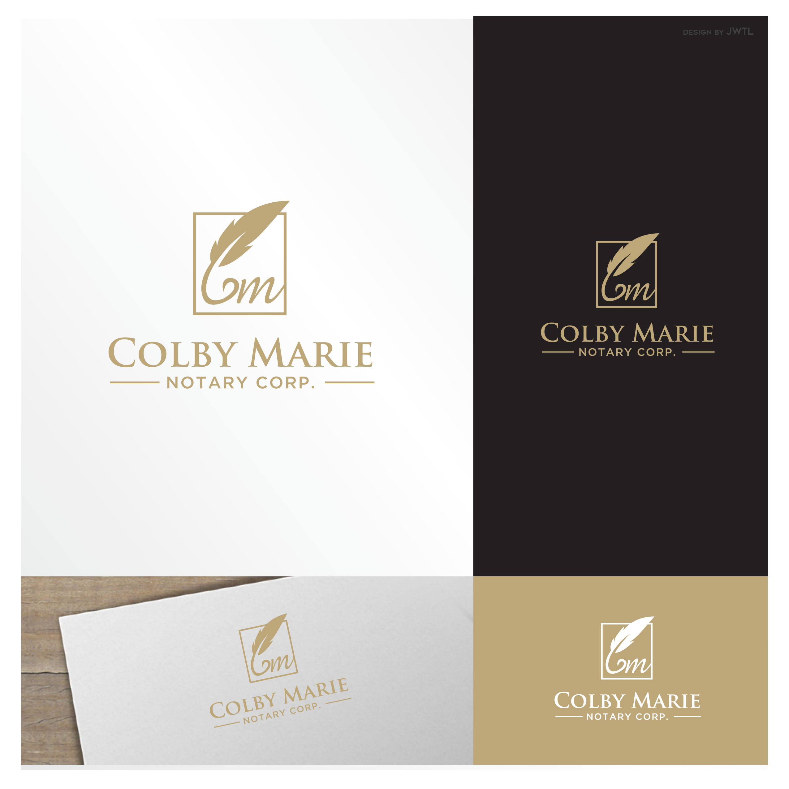 Logo-Design von JWTL für Colby Marie Notary Corp.  | Design #28404324