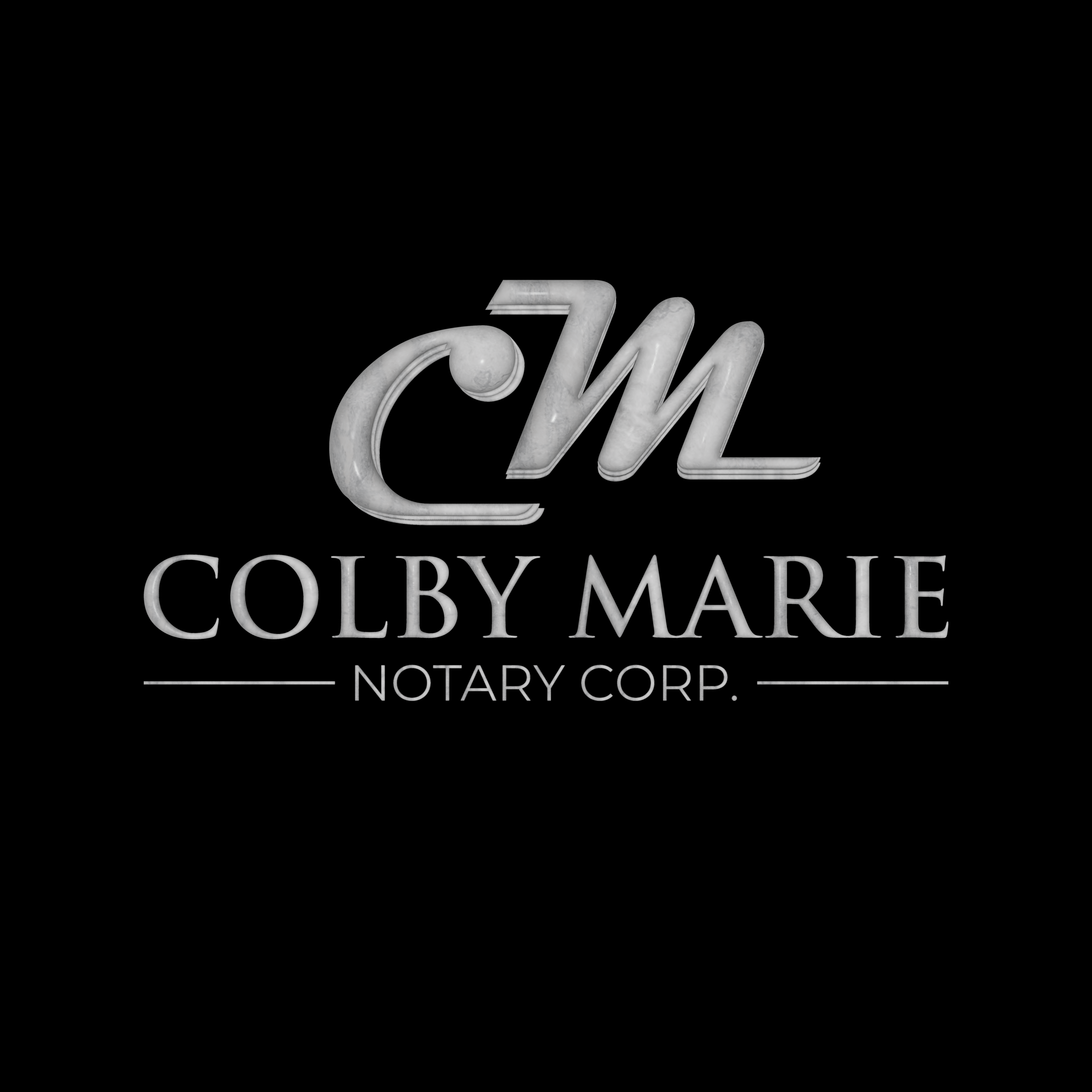 Logo Design by Spike Designs for Colby Marie Notary Corp.  | Design #28397154
