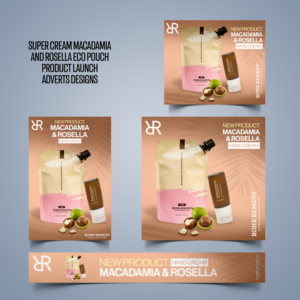 Super Cream Macadamia and Rosella Eco Pouch Product Launch Adverts | Banner-Design von Graphic Guy