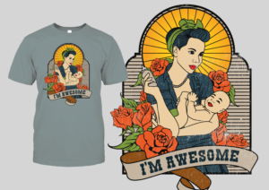 Mother's Day T-shirt Design Contest | Diseño de Camiseta por BLESS-IDN