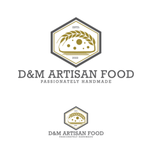 D&M Artisan Food. Passionately handmade. | Logo Design by Logo of god