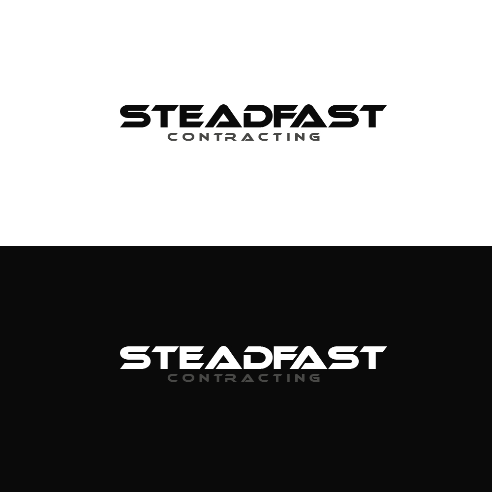 Logo Design by AlphabetZero.co.uk for Steadfast Contracting Pty Ltd | Design #28381811