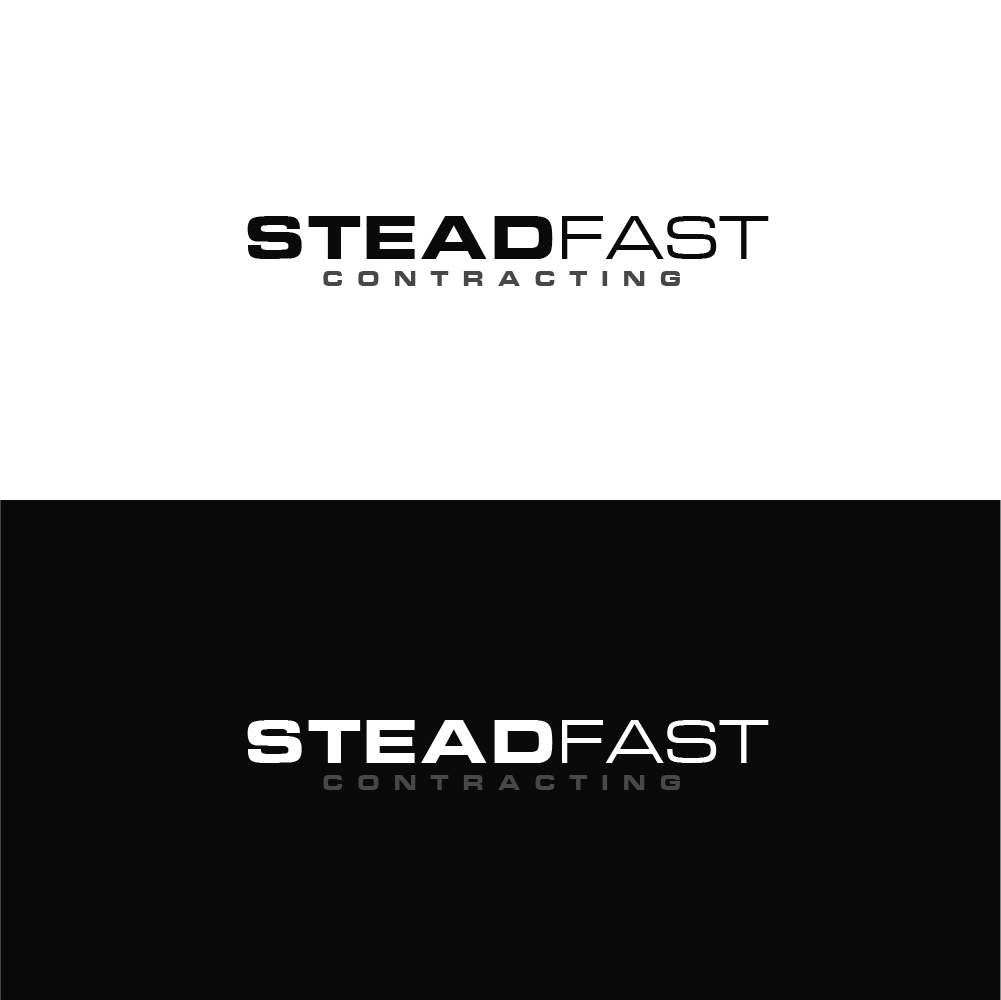 Logo Design by AlphabetZero.co.uk for Steadfast Contracting Pty Ltd | Design #28381812