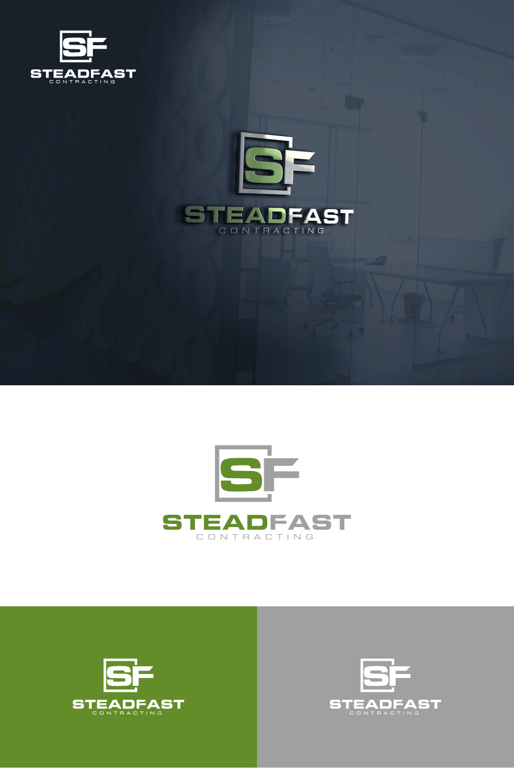 Logo Design by AlphabetZero.co.uk for Steadfast Contracting Pty Ltd | Design #28382011
