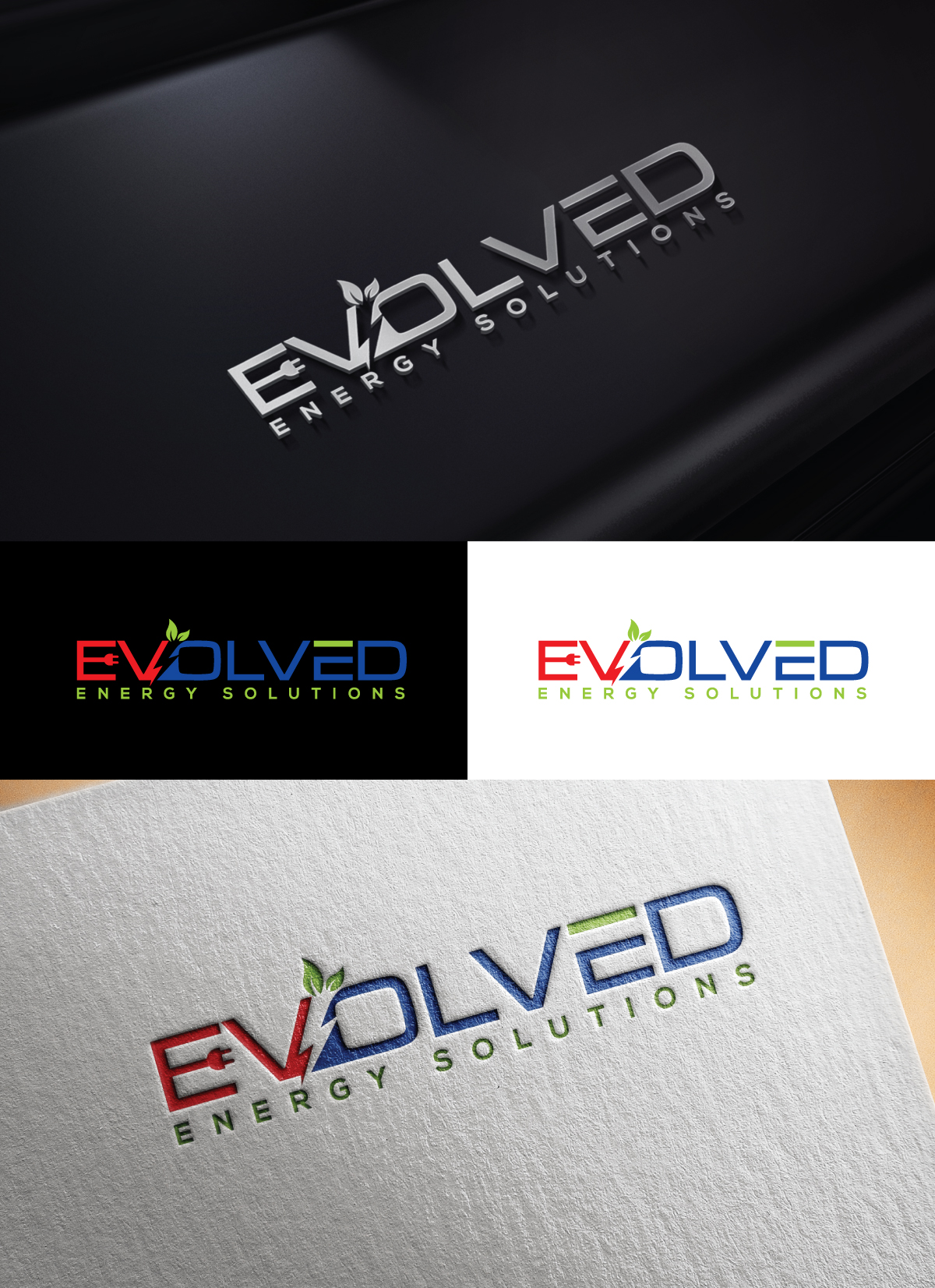 Logo Design by step forward 2 for Evolved Energy Solutions | Design #28380036