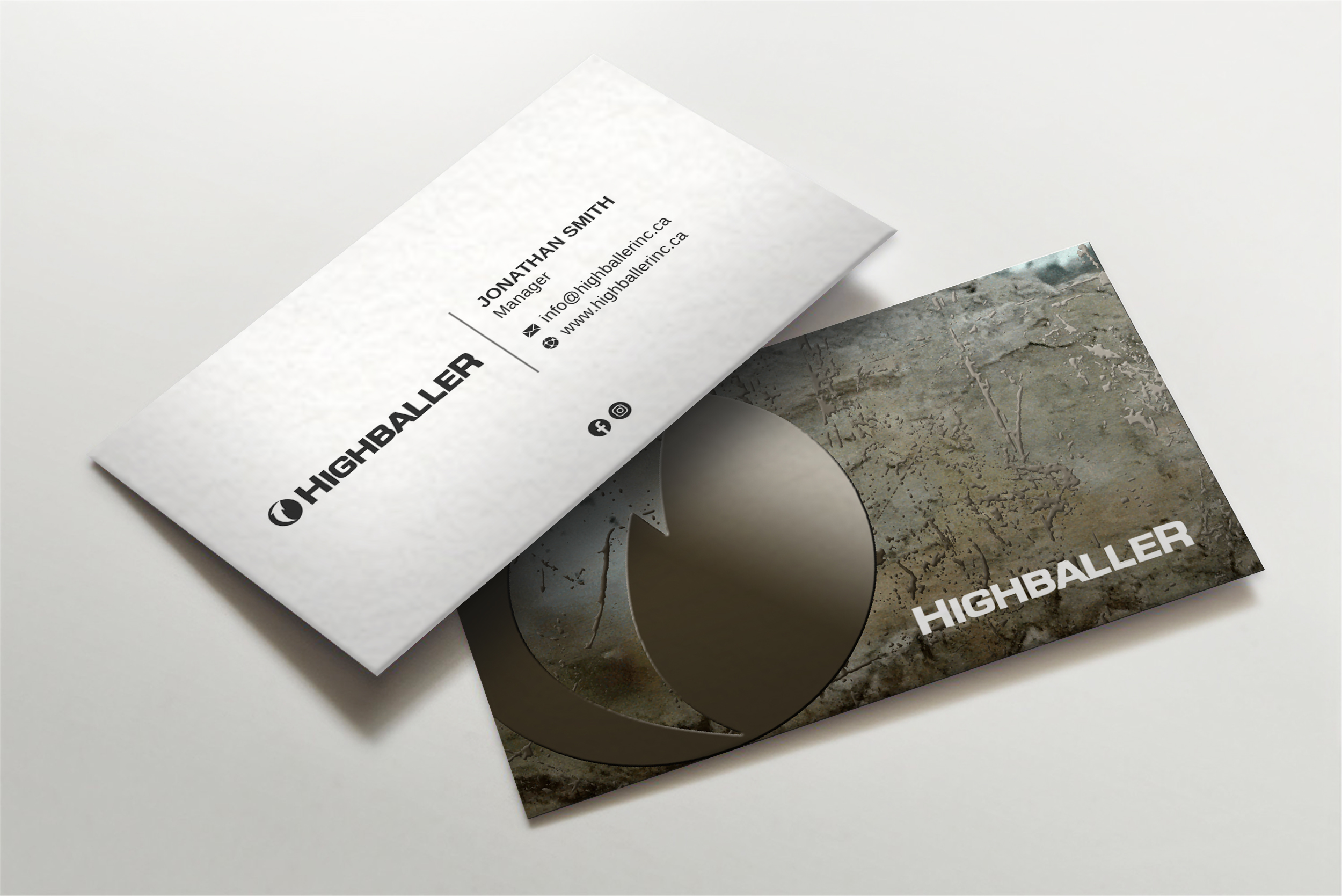 Business Card Design by LAXMI DESIGNHUB for Highballer Inc | Design #28381215