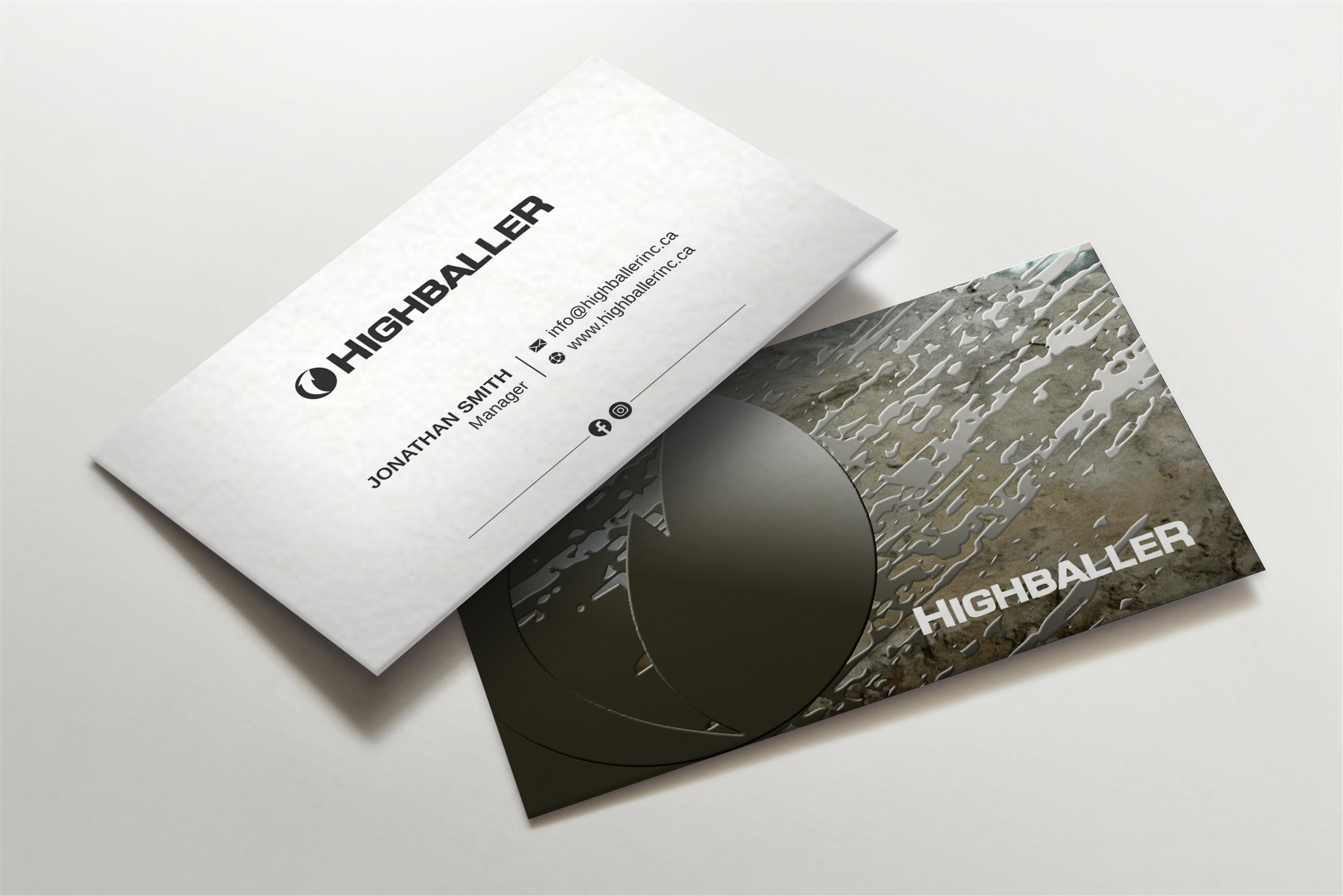 Diseño de Tarjeta de Presentación por LAXMI DESIGNHUB para Highballer Inc | Diseño #28381230