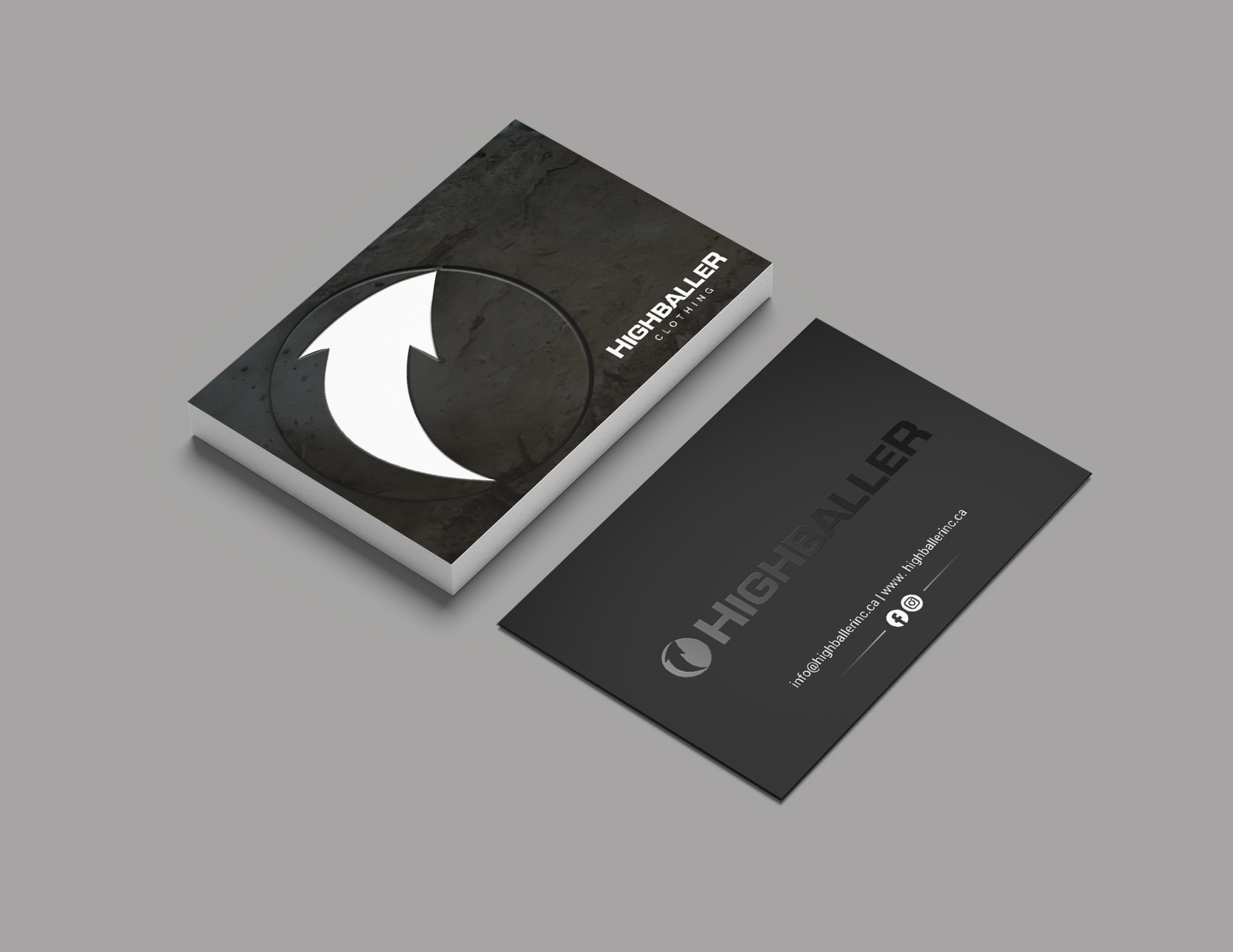 Diseño de Tarjeta de Presentación por chandrayaan.creative para Highballer Inc | Diseño #28379728