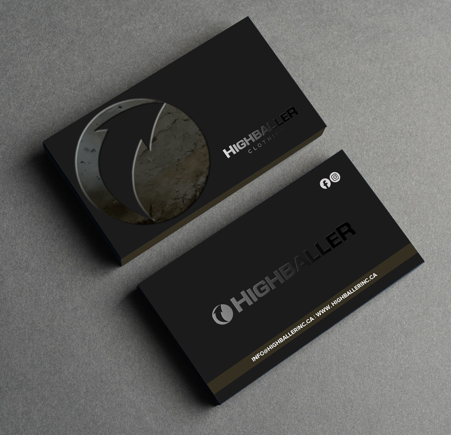 Diseño de Tarjeta de Presentación por chandrayaan.creative para Highballer Inc | Diseño #28379729