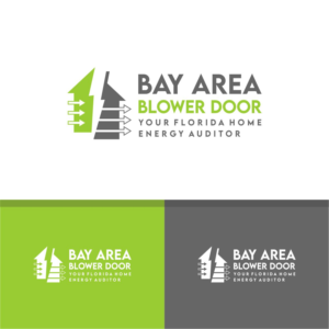 Bay Area Blower Door - Your Florida Home Energy Auditor | Logo Design by Logo of god