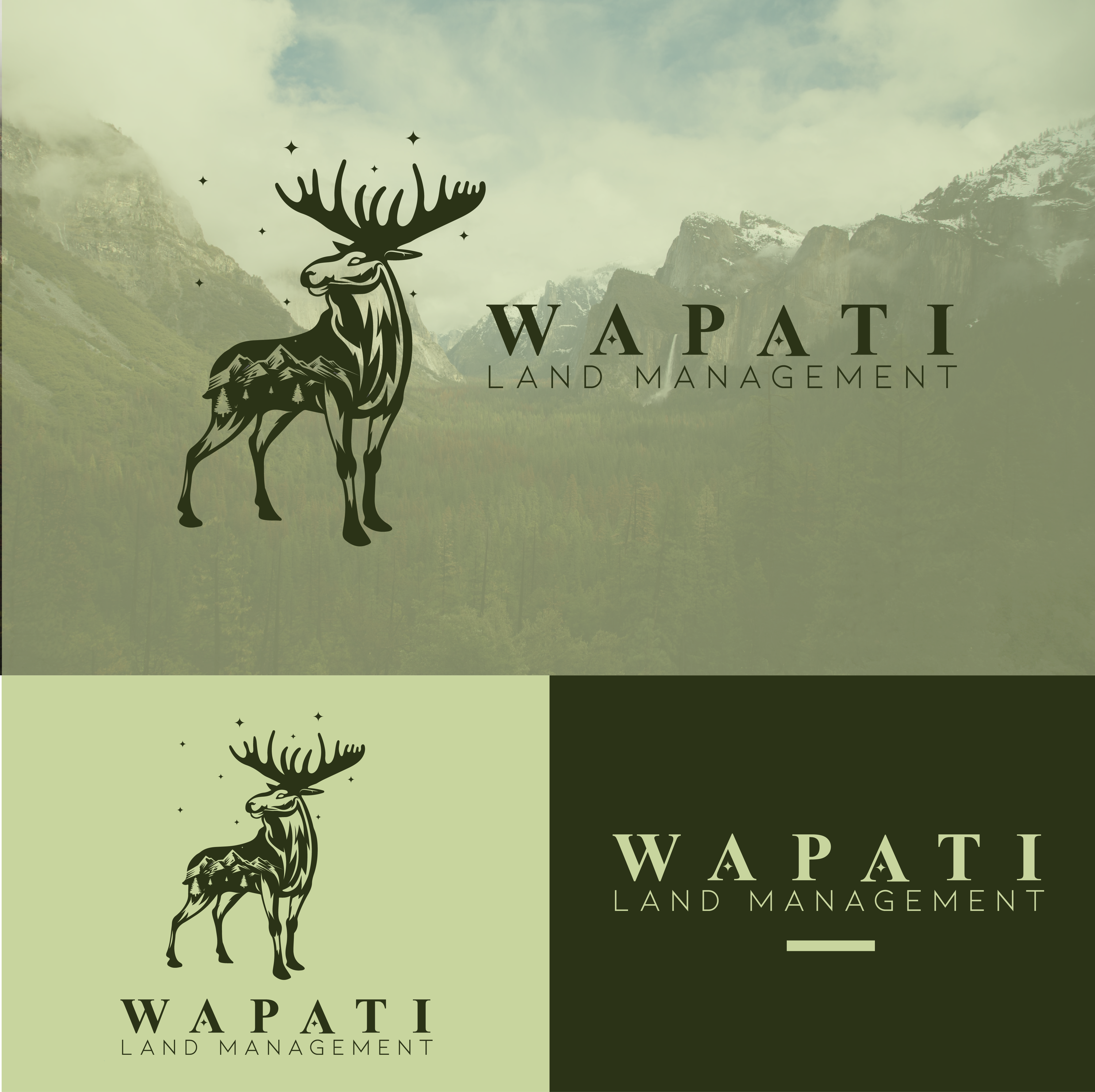 Diseño de Logo por Nomad Criativo para Wapati Land Management LLC | Diseño #28384232