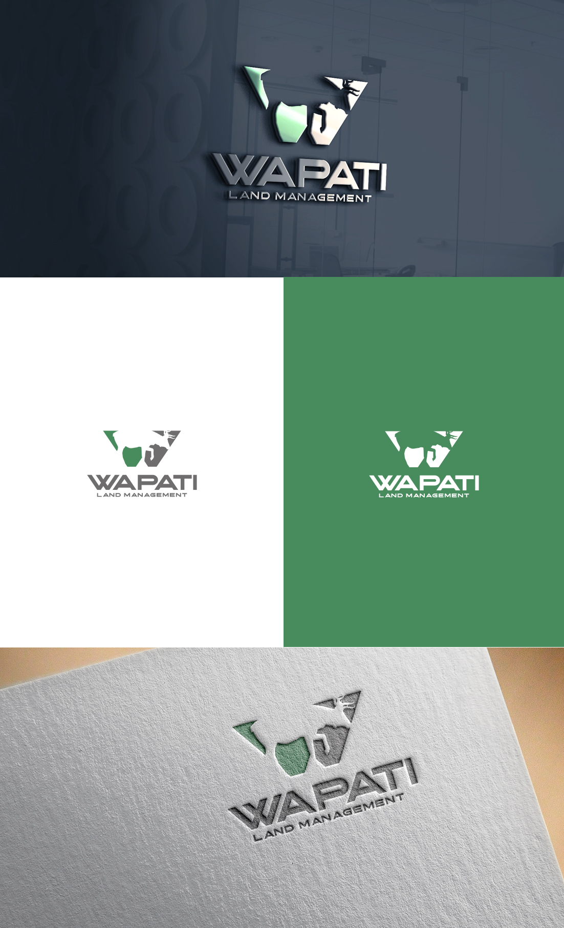 Logo Design by GLDesigns for Wapati Land Management LLC | Design #28384518