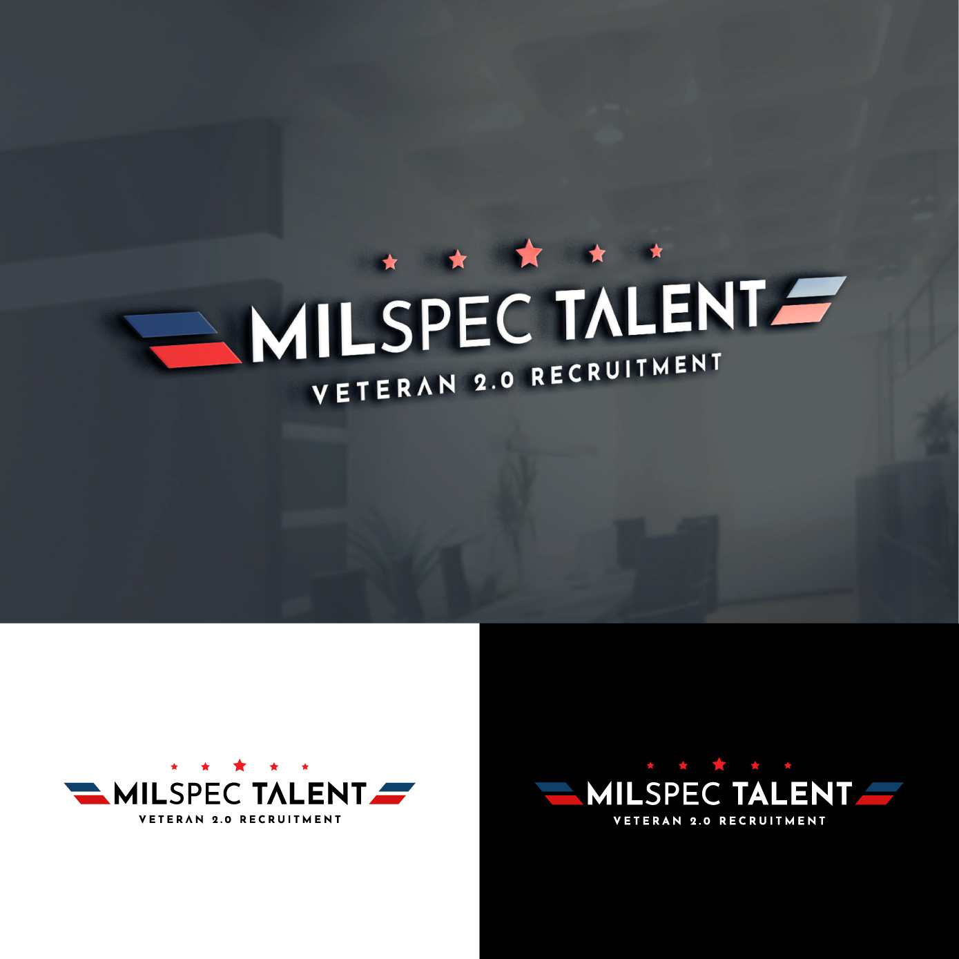 Logo Design by Radsky17 for MilSpec Talent | Design #28428114