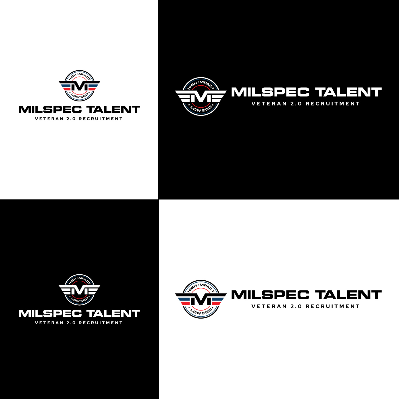 Logo Design by Radsky17 for MilSpec Talent | Design #28445459
