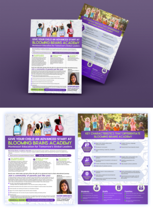 Flyer for Brand New Montessori School | Diseño de Flyer por ZeneFashions