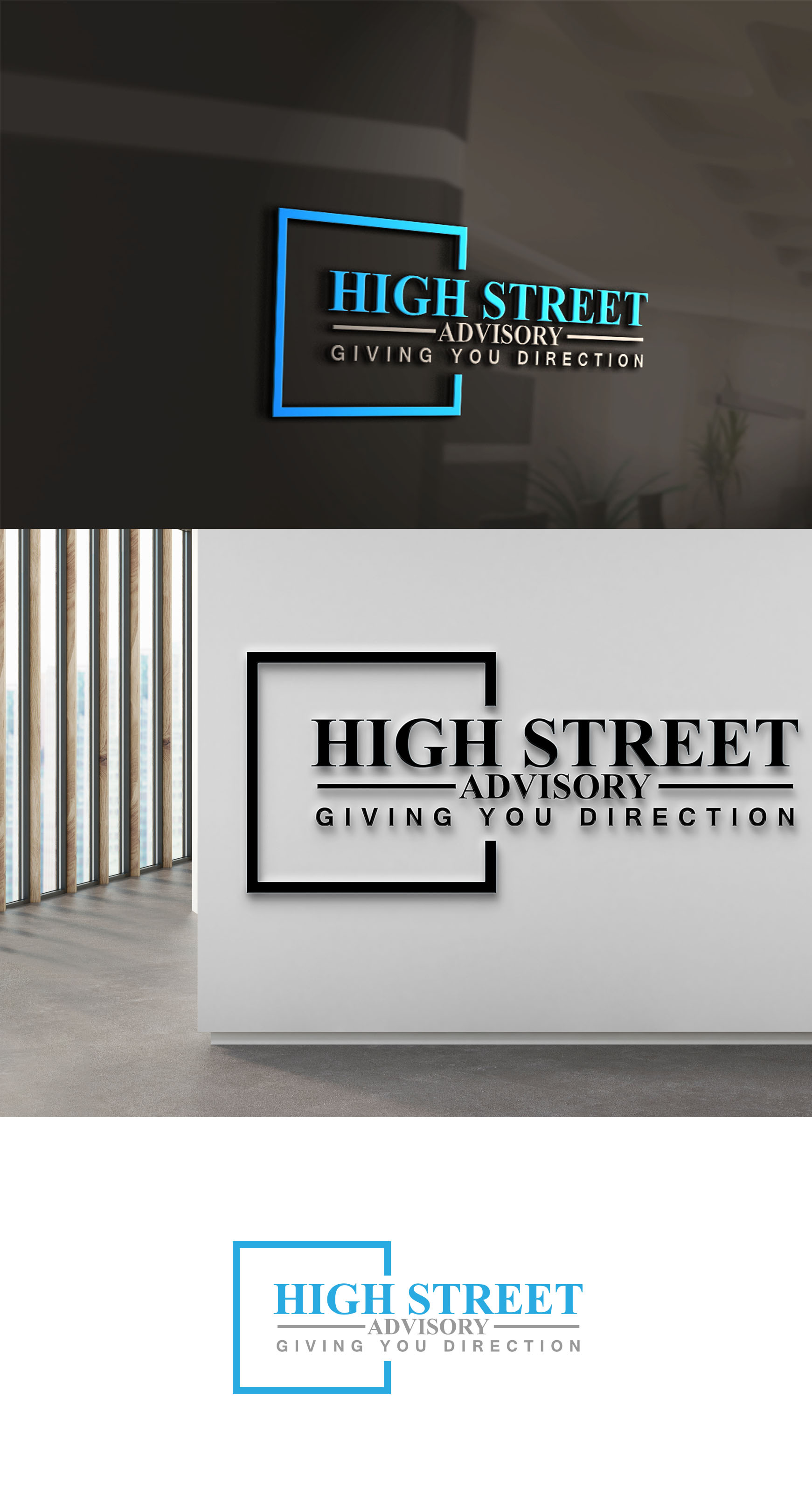 Logo Design by HALENA for High Street Advisory | Design: #28388058