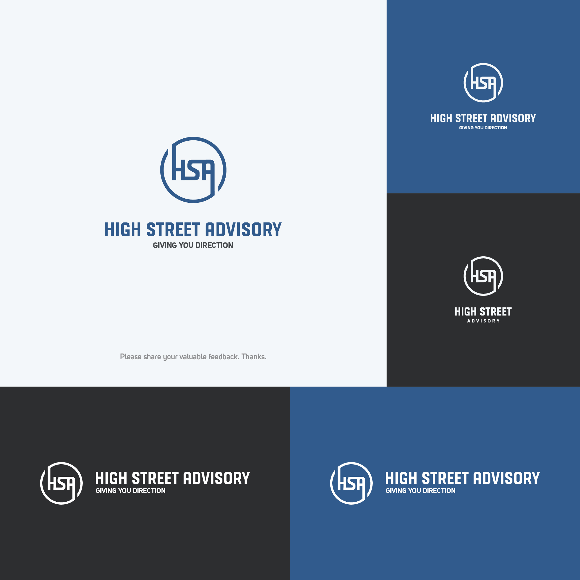 Logo Design by RealManish for High Street Advisory | Design #28403981