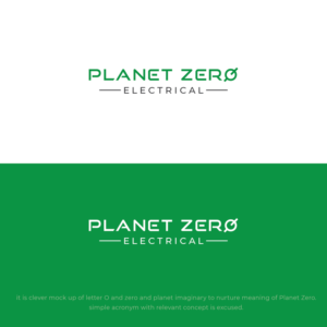 Logo Design by nandkumar for Planet Zero Electrical | Design: #28400368