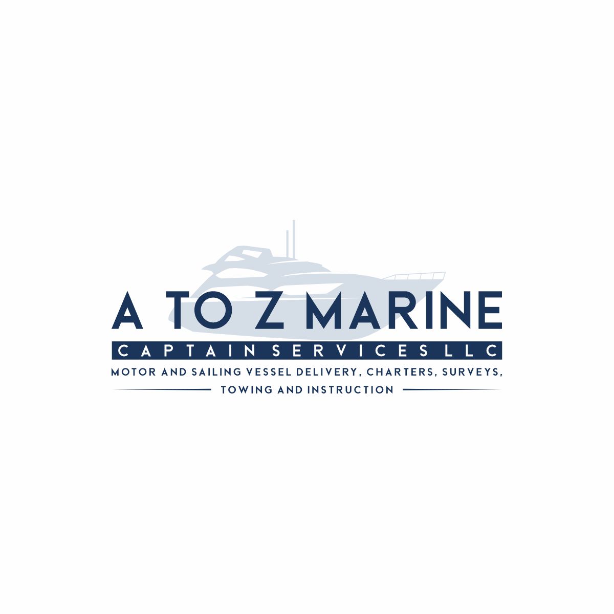 Logo Design by Ashani Bhattacharya for A to Z Marine Captain Services LLC | Design #28393014