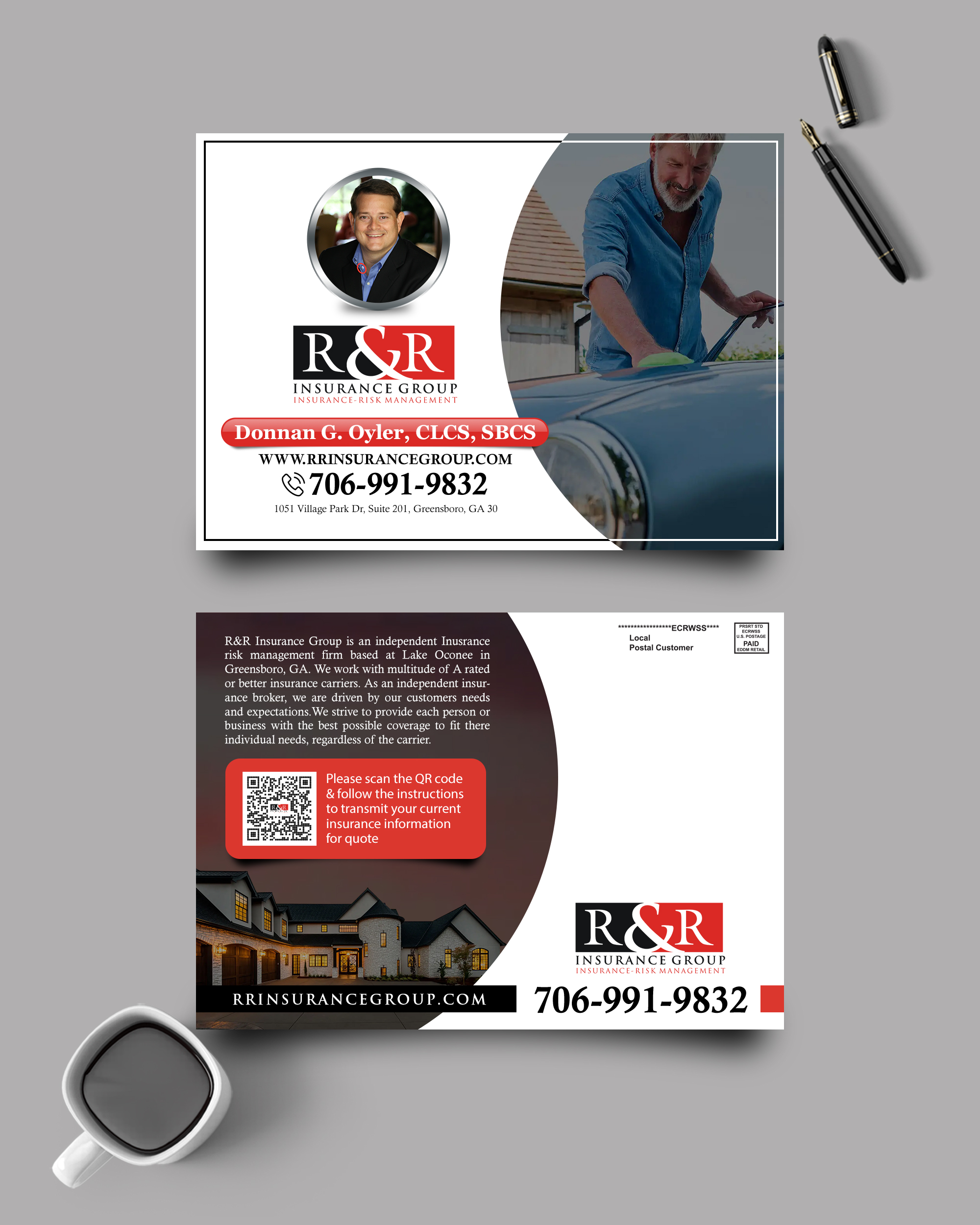 Postcard Design by chandrayaan.creative for Drip | Design #28393959