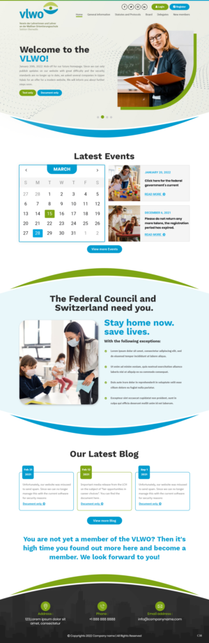 Re-design association of teachers webplattform | Diseño Web por pb