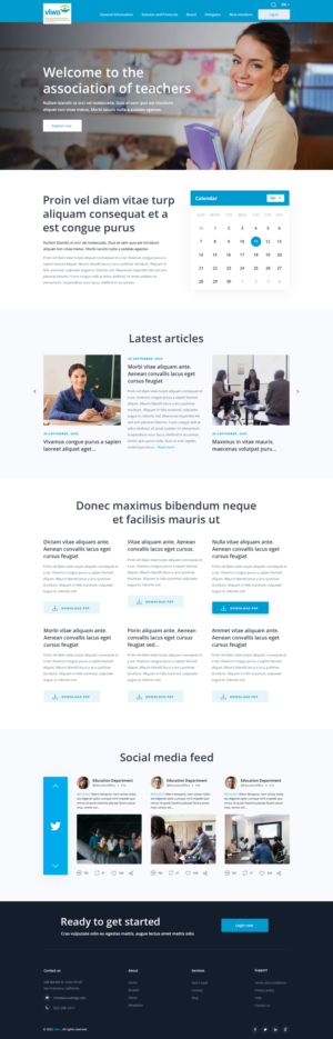 Re-design association of teachers webplattform | Diseño Web por OGMA CONCEPTIONS