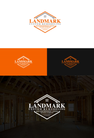 Logo Design by Mi Design1 for Landmark Custom Remodeling | Design: #28394403