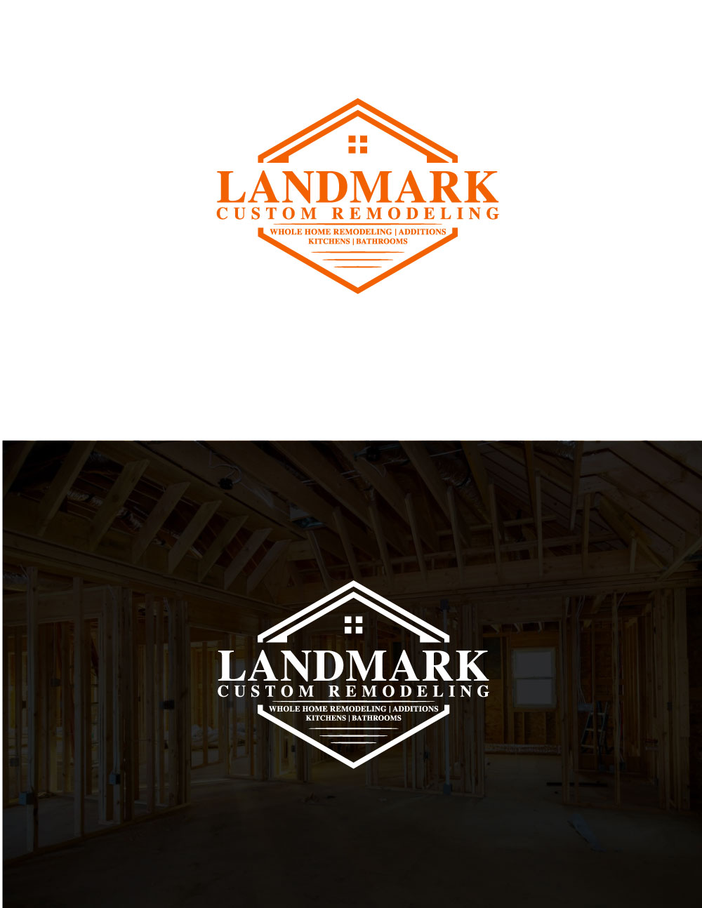 Diseño de Logo por Mi Design1 para Landmark Custom Remodeling | Diseño #28406789