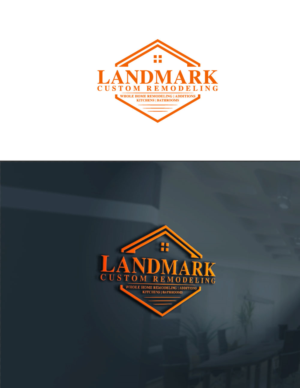 Logo Design by Mi Design1 for Landmark Custom Remodeling | Design: #28406794