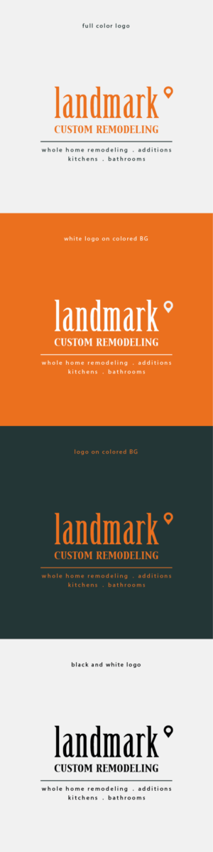 Logo Design by Lammy for Landmark Custom Remodeling | Design: #28398281
