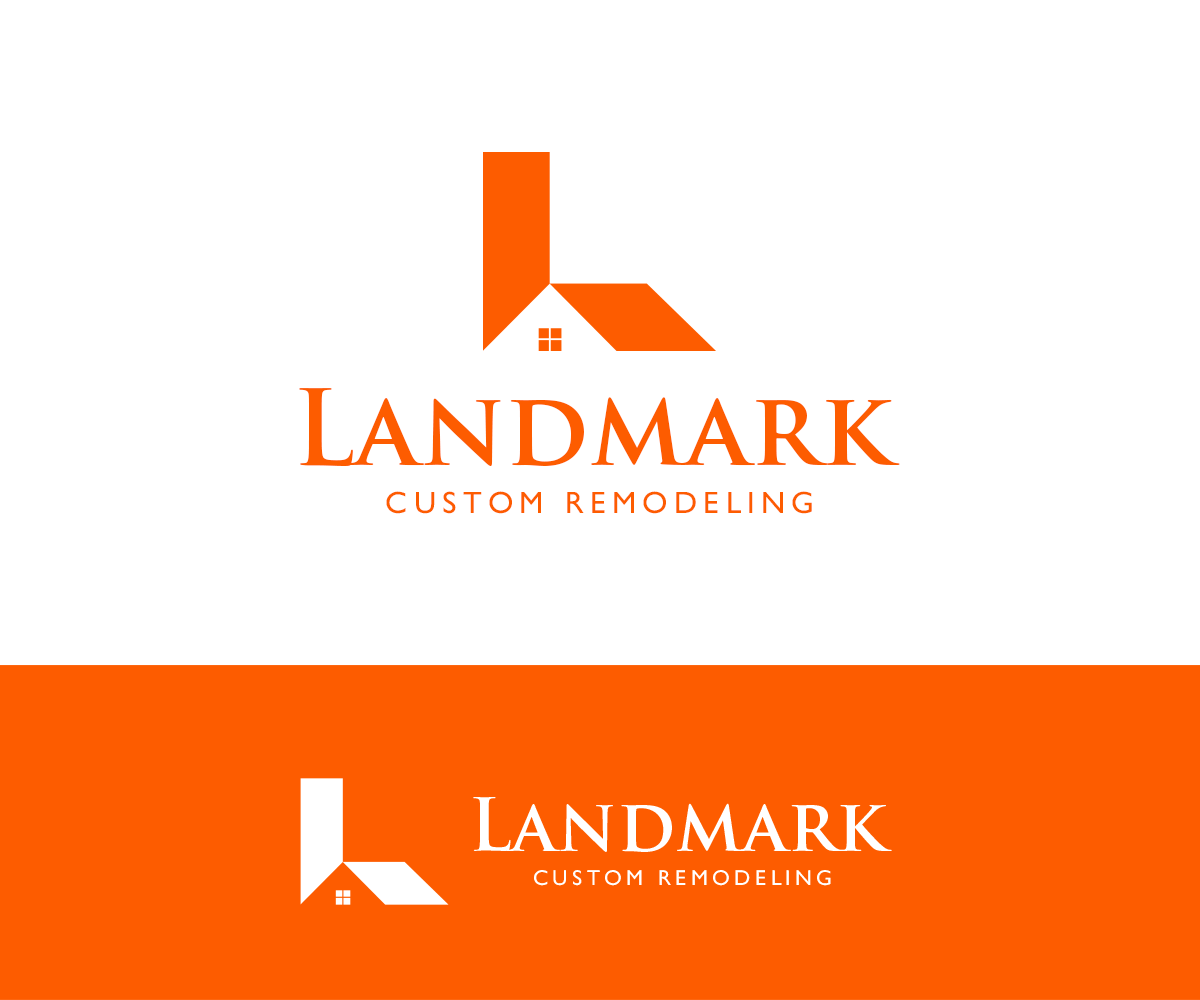 Logo Design by Andrés Sebastián for Landmark Custom Remodeling | Design #28399883