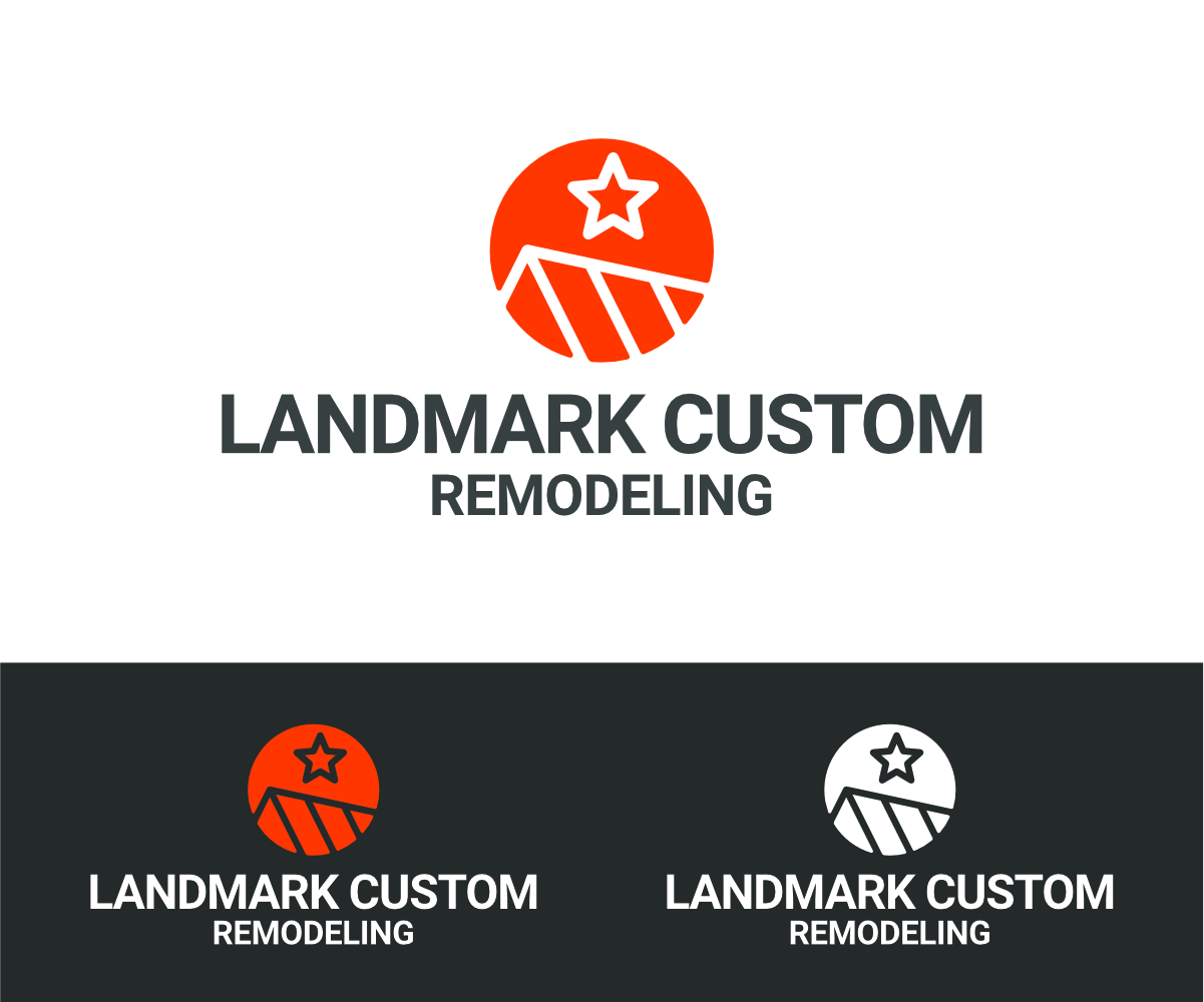 Logo Design by Muhammad Panji for Landmark Custom Remodeling | Design #28395379