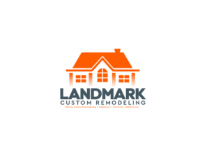 Logo Design by Caribu inc for Landmark Custom Remodeling | Design: #28395106